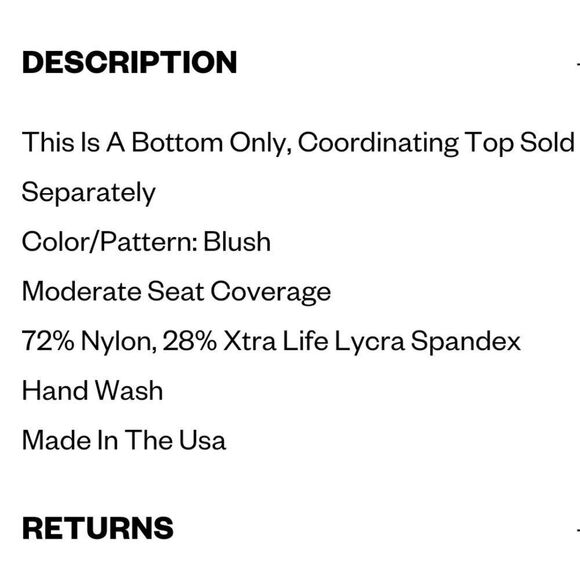 Karla Colletto Basic Hipster Bikini Bottom in Blysh made in USA - Picture 4 of 4